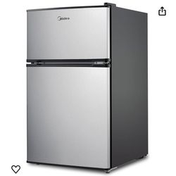 $150 OBO - Like New Midea WHD-113FSS1 Compact Refrigerator, 3.1 cu ft, Stainless Steel