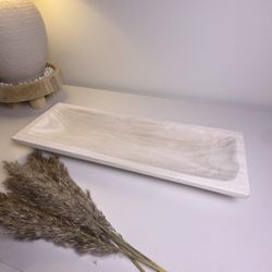 Paulownia Boho Tray 20" long - Ivory Sand (TRAY ONLY)