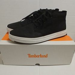 Timberland DAVIS SQUARE MID LACE SNEAKERS  Black Size 11.5 M/M Pre-owned Great Condition PICK UP ONLY IN MAYWOOD CA 90270