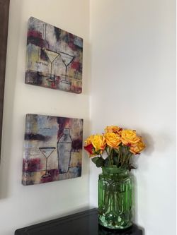 Martini Wall Art Set
