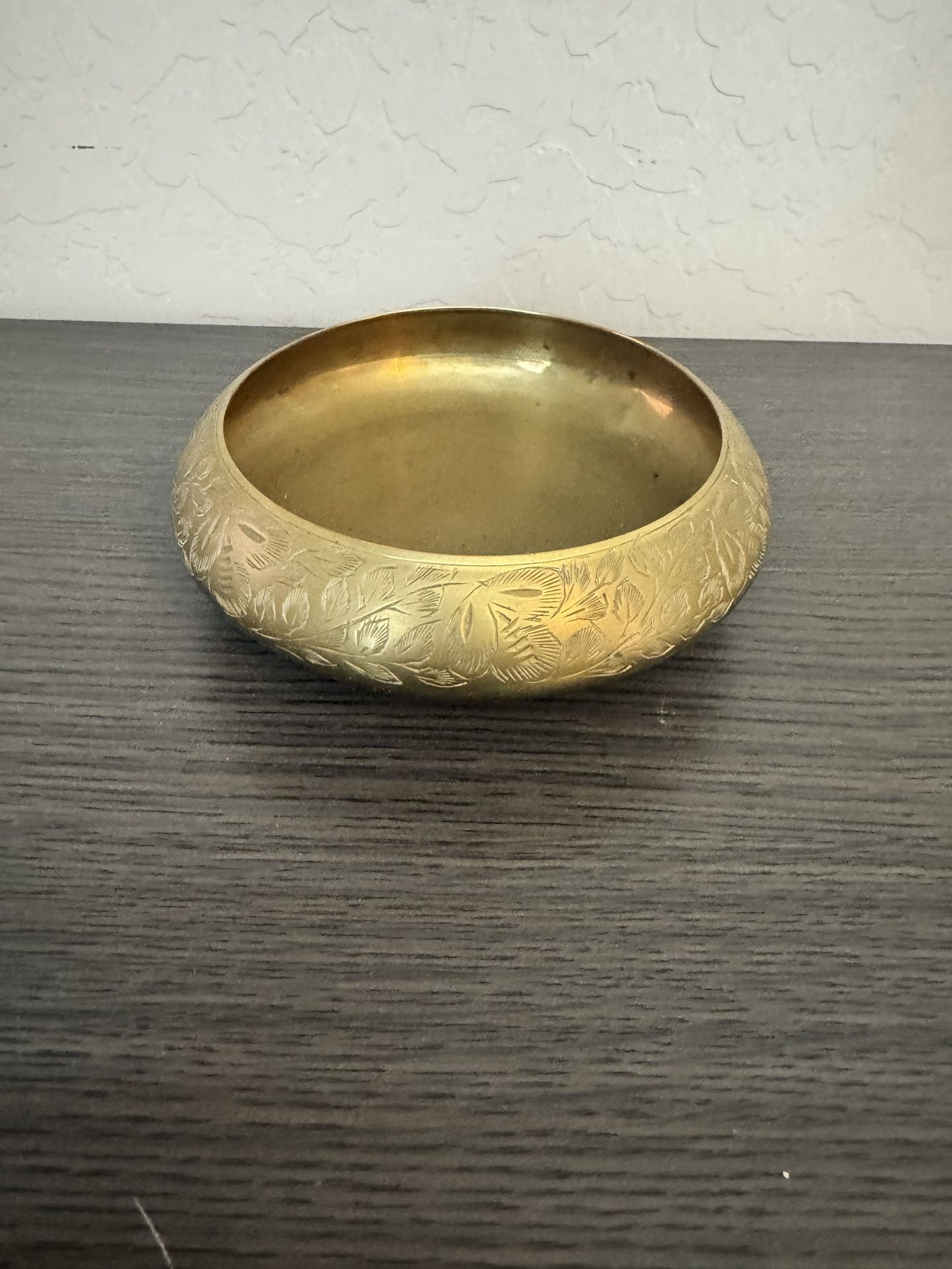 Engraved Brass Bowl