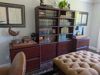 Cabinet bookshelves and file cabinets