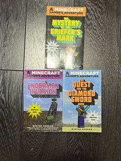 Minecraft  Book Set The Unofficial Gamer's Adventure Series Novel by Morgan lot