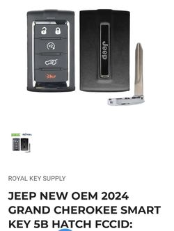 JEEP NEW OEM 2024 GRAND CHEROKEE SMART KEY 5B