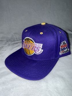 Purple/ yellow Lakers snapback hat
