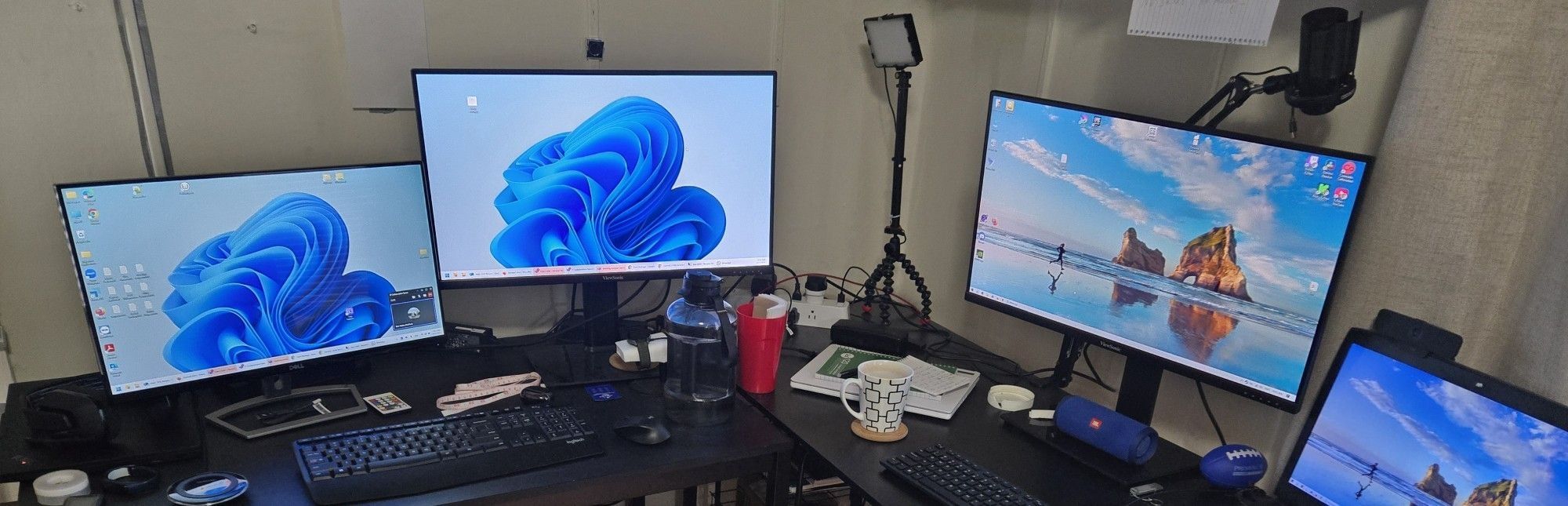 Dell And ViewSonic Monitors