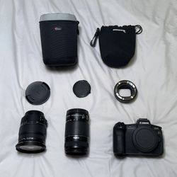 Canon EOS R Full-Frame Mirrorless Camera + Lenses & Adapter 
