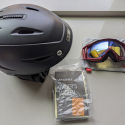 Ski Helmet and Goggles