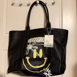 GANNI Smiley Tote – NEW – $145