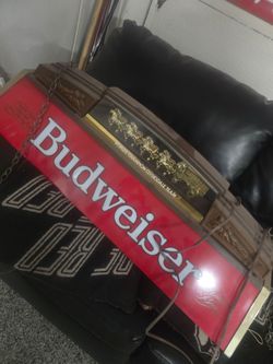 Budweiser Clydsdale pool table light OBO