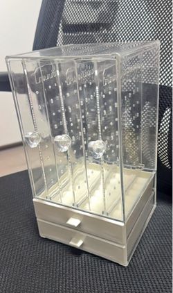 Large-capacity Acrylic Jewelry Box Transparent multi-layer Jewelry Organizer for women Earrings Rings Necklace Bracelet (style D)