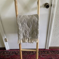Blanket Ladder About 4.5 Feet Tall- Wooden 