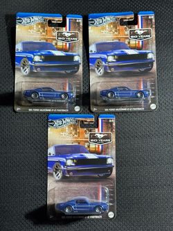 Hot Wheels CHASE Silver Series '65 Ford Mustang 2+2 Fastback – Lot of 3