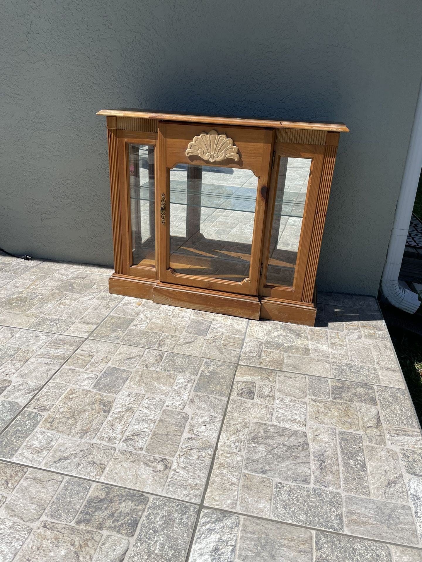 Smal Curio Cabinet, Glass Shelf  