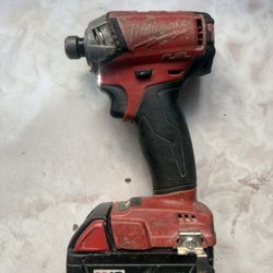 Milwaukee Fuel Impact Driver With 5.0 Amp battery 