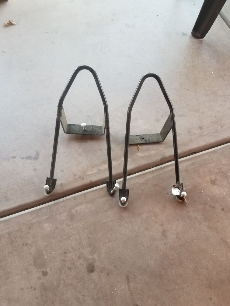Dirt bike stands.