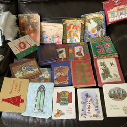 Tarjetas Navideñas Con Sus Respectivos Sobres