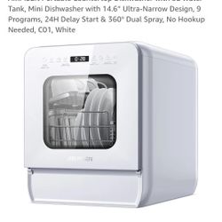 Brand New Portable Countertop Dishwasher