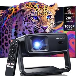 Projector with WiFi and Bluetooth, Support Decoding Projector 4K