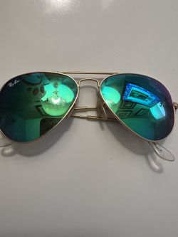 Ray Ban Green Mirror Aviators