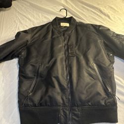 Polo Ralph Lauren Denim & Supply black Bomber Jacket Sz Medium