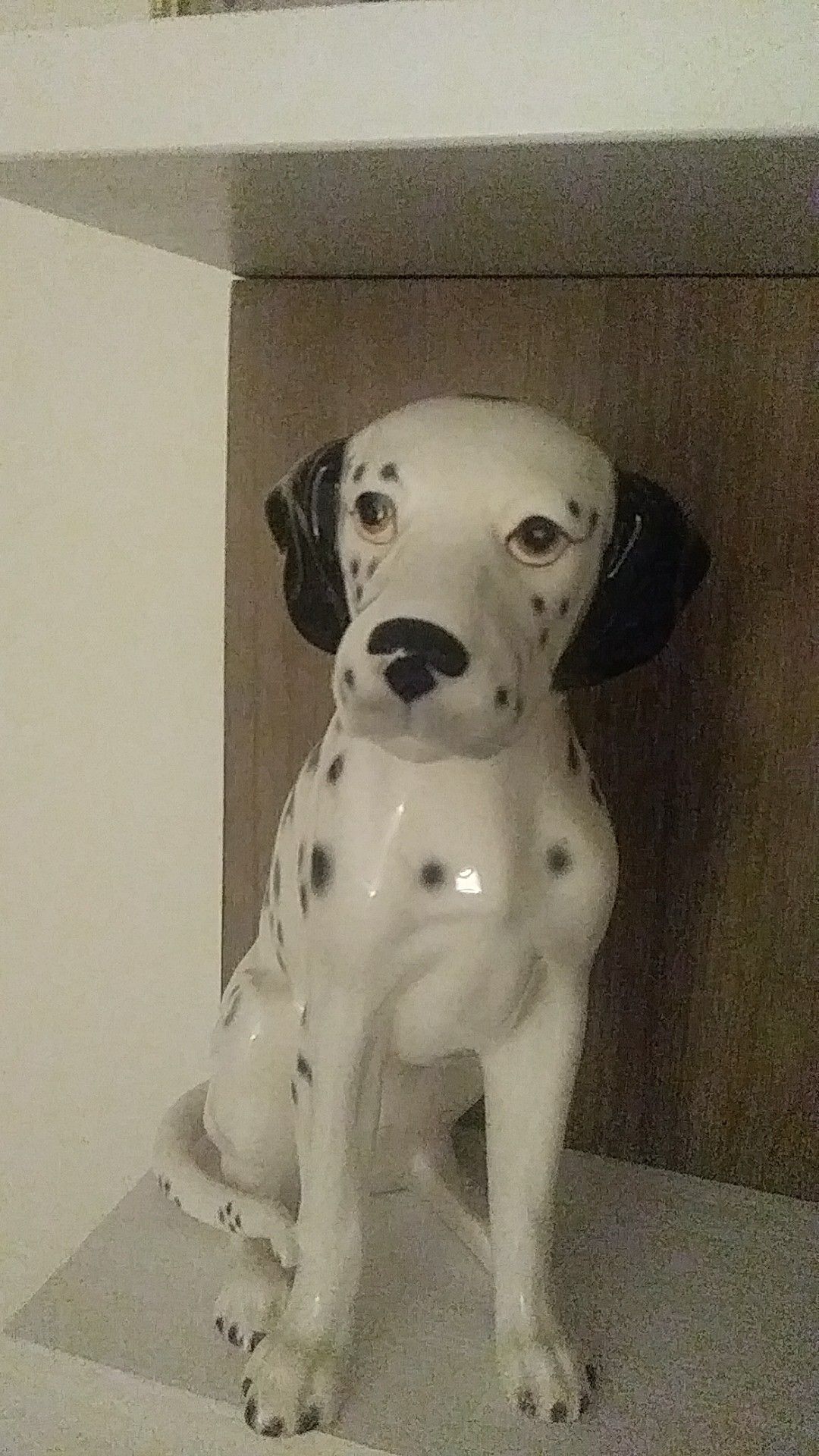 Collectible ceramic dalmation statue