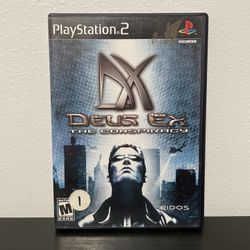 Deus Ex The Conspiracy PS2 PlayStation 2 CIB Video Game 2002