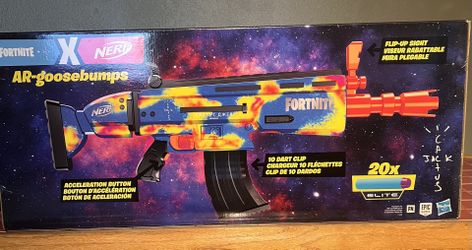 NERF Travis Scott Cactus Jack Fortnite AR- Goosebumps Nerf Elite Dart Blaster