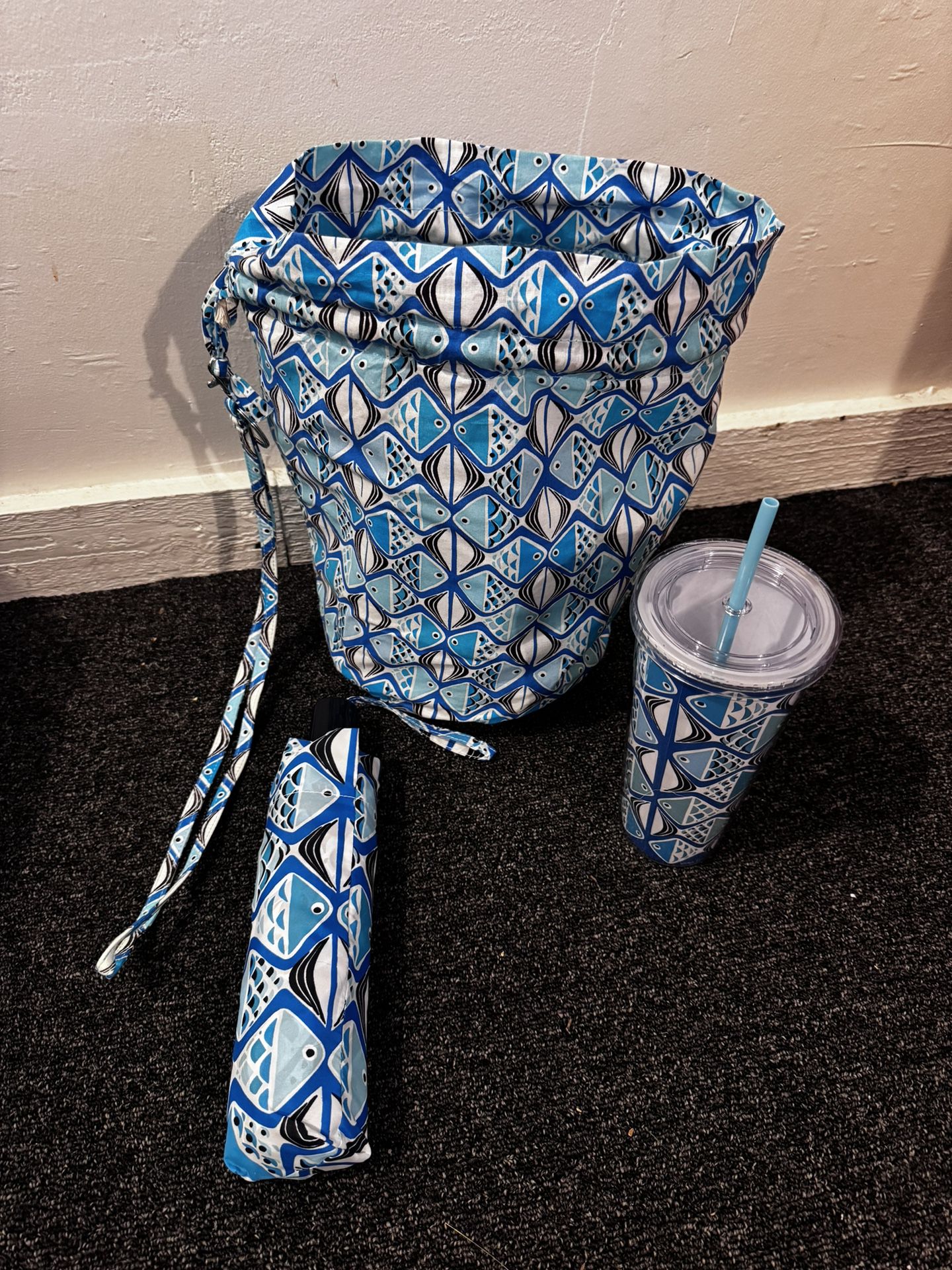Cup, Umbrella, And Bags Set