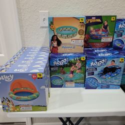 Lots of Brand New Pools, Floats, and Splash Pads