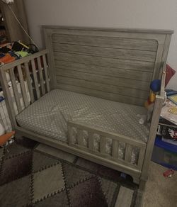 Simmons rustic white clearance crib