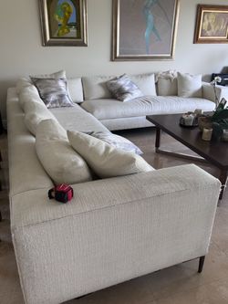 Large sectional sofa and table for sale