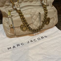 Marc Jacobs Iconic "Venetia" Beige/Cream 