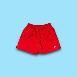 Nike sportswear woven flow mesh lined shorts red men’s large 