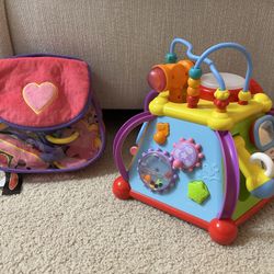 Melissa & Doug purse + Interactive  4 - Sided Toy