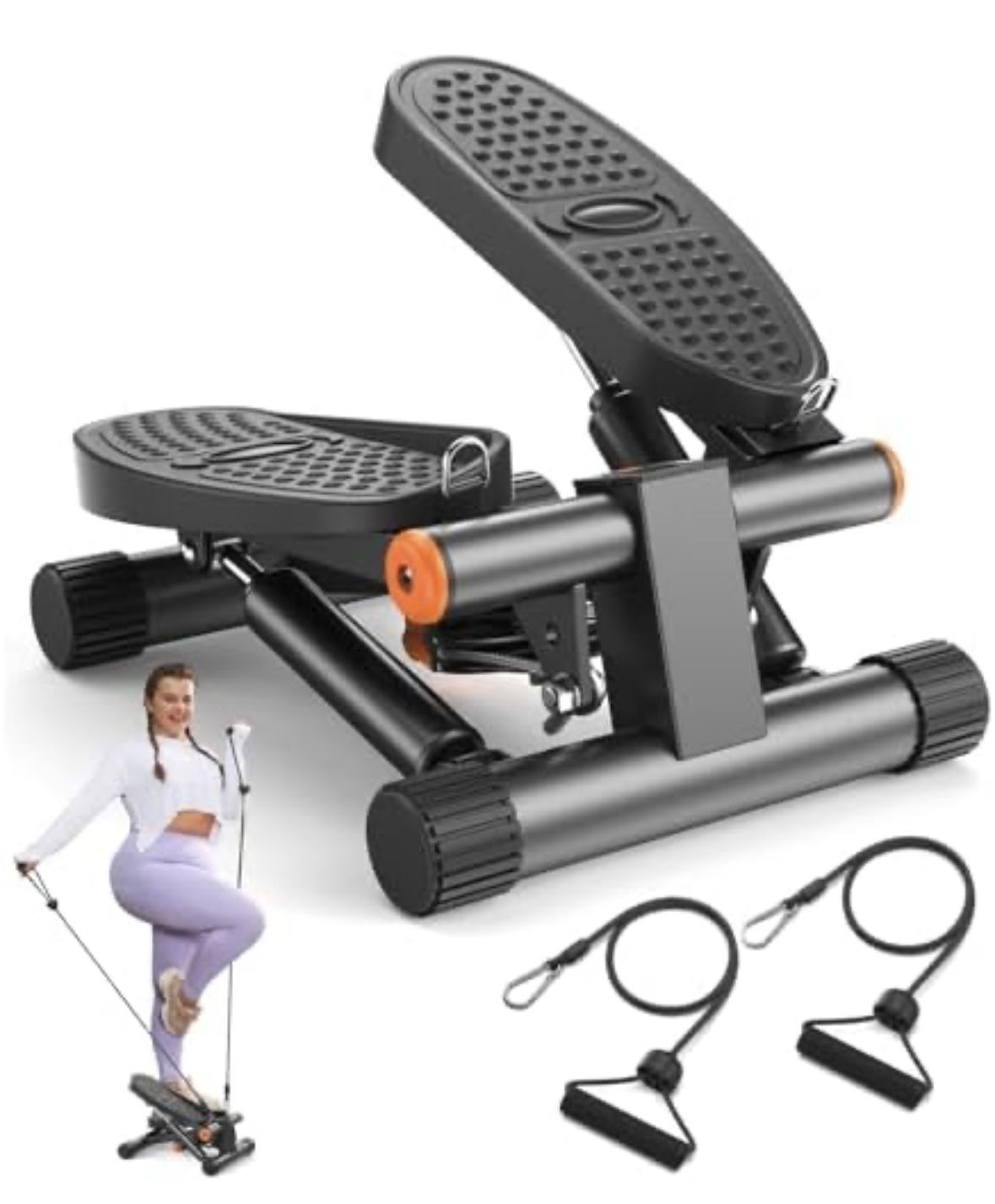 Mini Stair Stepper with Resistance Bands/ New 