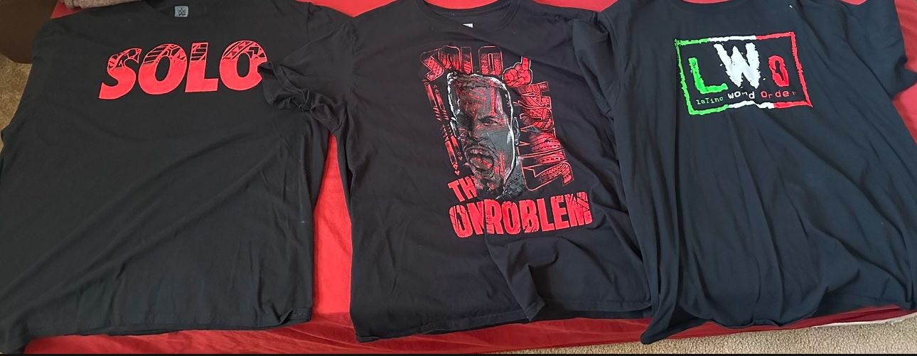 Wwe T Shirts For Sale Size 2xl