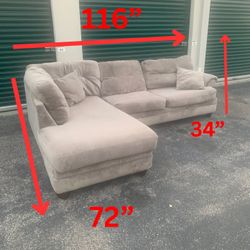 Large Grey Sectional Local Delivery 🚚 💨
