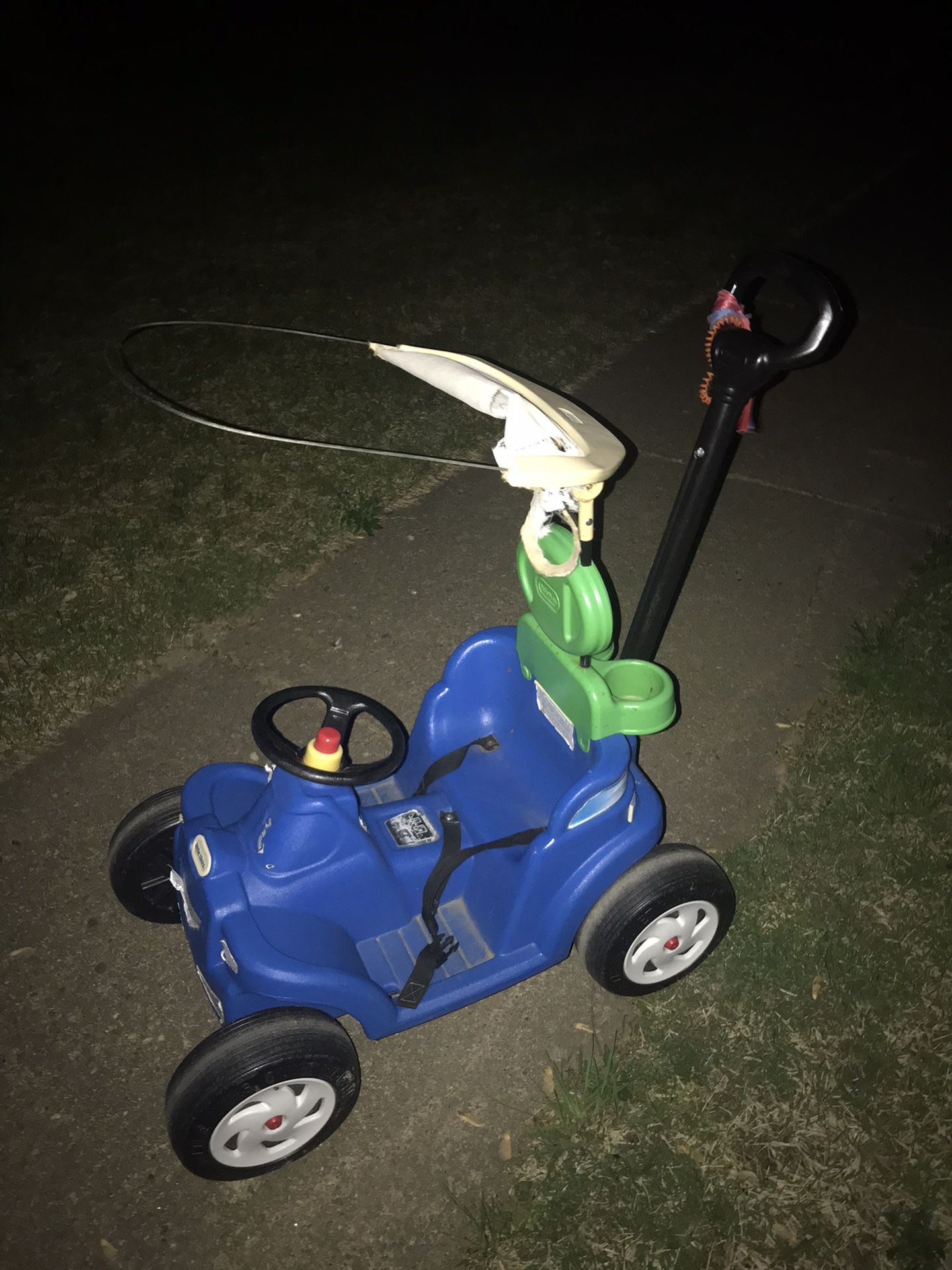 Kids Little Tykes Four Wheel Car With A Dart Steering Handle Only $30