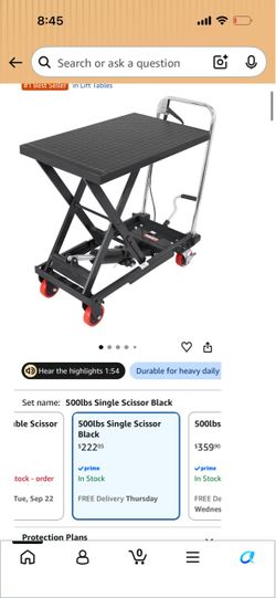 Vevor hydraulic lift table