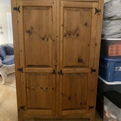 Wood Armoire 