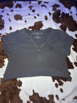 Vintage  grunge Tee with buttons 