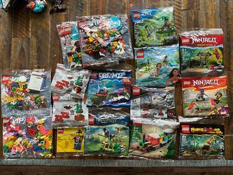 Lego poly bags and base plates