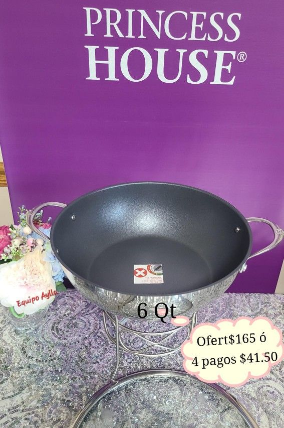 Princess House Cacerola 6 Qt Antiaderente En Oferta 