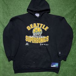 Vintage Seattle SuperSonics Hoodie Large