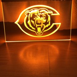 CHICAGO BEARS LED NEON LIGHT SIGN 8x12