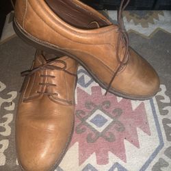 G H Bass Jamison Brown Leather Dress Shoes 9 1/2 M