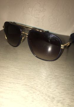 DITA VICTOIRE TITANIUM DRX-2049-B BLACK With 18K GOLD SUNGLASSES