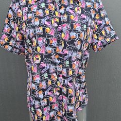 COLORFUL PATTERNED SHORT SLEEVE SHIRT