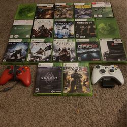 Xbox 360 Controllers And Games  